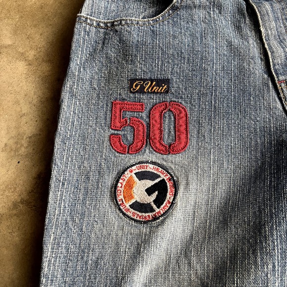 G-Unit Y2k Patch Jeans Size 12/26 - Picture 3 of 9